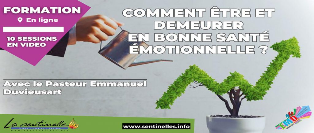 Formation en ligne : Comment être et demeurer en bonne santé émotionnelle ? avec le pasteur Emmanuel Duvieusart